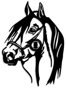 Διακοσμητικό Φωτιστικό Τοίχου Horse 526SHD1166 41x9x57cm 1xE27 40W Black Opviq