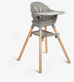 KIKKA BOO ΚΑΡΕΚΛΑΚΙ ΦΑΓΗΤΟΥ 2 ΣΕ 1 WOODY GREY 31004010173