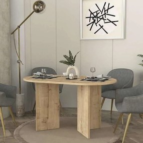 Τραπέζι Cortado Megapap χρώμα sapphire oak 138x80x75εκ.