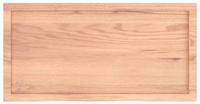 vidaXL Επιφ Τραπεζιού Αν Καφέ 100x50x(2-6)εκ. Επεξ. Μασίφ Ξύλο Δρυός