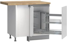 Επιδαπέδιο γωνιακό ντουλάπι Trinity RUG-1KMCR-Leuko Gualistero