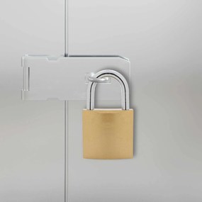 vidaXL Κλειδαριά U με Κλειδιά 100 pcs Ορείχαλκος Σίδερο