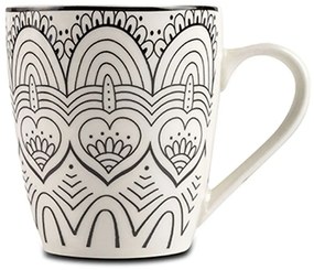 Κούπα Maya 10-099-356 350ml White-Black Nava Porcelain