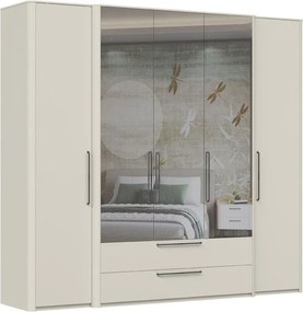 Ντουλάπα Cindel Πεντάφυλλη-Με καθρέπτη