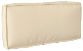 vidaXL Μαξιλάρι Πλάτης Μπεζ 80x40x12 εκ. Υφάσματος Oxford