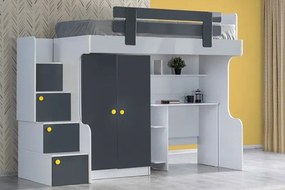 Σετ επίπλων με διπλό ντουλάπι και τραπέζι με τριπλό ντουλάπι