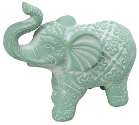 Διακοσμητικός Ελέφαντας ERT339K2 25,5x11x21cm Green Espiel Κεραμικό