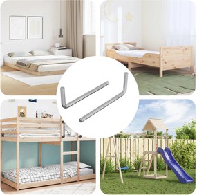 vidaXL Εξαγωνικό Κλειδί 2 pcs Ασημί 22 x 66 χιλ. Ατσάλι