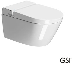 GSI Pura 59 Swirlflush Λεκάνη Κρεμαστή με Ενσωματωμένο Ηλεκτρονικό Κάλυμμα Μπιντέ White