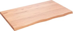 vidaXL Επιφ Τραπεζιού Αν Καφέ 100x60x(2-4)εκ. Επεξ. Μασίφ Ξύλο Δρυός