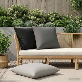 vidaXL Κάλυμμα Μαξιλαριού 2 pcs HEERLEN Γκρι 65 x 65 εκ. Πολυεστέρας