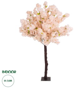 GloboStar® Artificial Garden SALMON CHERRY BLOSSOM TREE 20139 Τεχνητό Διακοσμητικό Δέντρο Σομόν Κερασιά Υ160cm