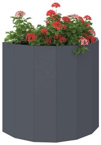 vidaXL Γλάστρα Ανθρακί 60 x 30 x 50 εκ. Ατσάλι