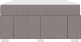 vidaXL Σκελετός Κρεβατιού Taupe 160 x 200 cm ύφασμα