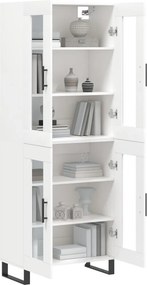 vidaXL Ντουλάπι Λευκό 69,5x34x180 εκ. από Επεξεργασμένο Ξύλο