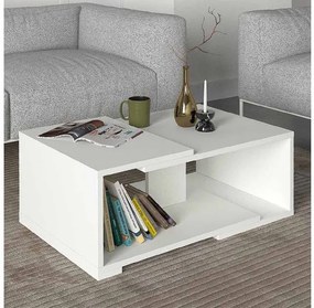 Τραπεζάκι Σαλονιού Mareta Λευκό 81,8x50x35 GP042-0189,1 Megapap-GP042-0189,1-Λευκό GP042-0189,1