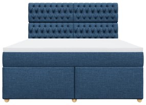 ΚΡΕΒΑΤΙ BOXSPRING ΜΕ ΣΤΡΩΜΑ ΜΠΛΕ 180X200 ΕΚ. ΥΦΑΣΜΑΤΙΝΟ 3291372