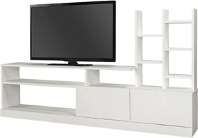 Σύνθεση τηλεόρασης Pesaro Megapap χρώμα λευκό 165x25x91,3εκ.