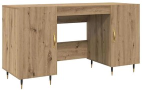 vidaXL Γραφείο artisan δρυς 140 x 50 x 75 εκ. Επεξεργασμένο ξύλο