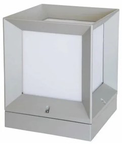 Επιδαπέδιο Φωτιστικό Κολονάκι E27 IP44 Ασημί 7707 Spotlight 7707 Ασημί