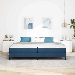 vidaXL Κρεβάτι με ελατήρια Μπλε 200 x 200 cm ύφασμα