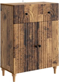 vidaXL Πλαϊνό γραφείο Παλαιωμένο ξύλο 66 x 34,5 x 90 εκ