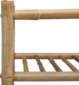 vidaXL Ράφι Παπουτσιών με ράφι Φυσικό 68 x 28 x 96 εκ Μπαμπού