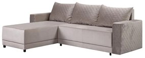 Γωνιακός Καναπές - Κρεβάτι LOTOS Καφέ 237x168x80εκ 237x168x80 εκ.