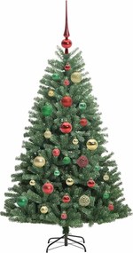 vidaXL Τεχνητό Χριστουγεννιάτικο Δέντρο με Άξονα Πράσινο 120 cm