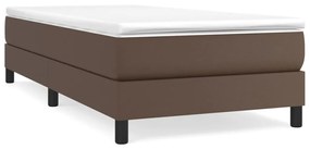 ΠΛΑΙΣΙΟ ΚΡΕΒΑΤΙΟΥ BOXSPRING ΚΑΦΕ 90X190 ΕΚ. ΣΥΝΘΕΤΙΚΟ ΔΕΡΜΑ 3120673