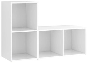 vidaXL Έπιπλα Τηλεόρασης 2 τεμ. Λευκά 72 x 35 x 36,5 εκ. Επεξ. Ξύλο