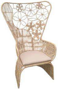Πολυθρόνα Jake 314-000005 110x82x145cm Beige-Natural