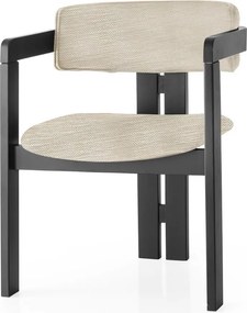 Καρέκλα Ανοιχτό Γκρι / Μαύρο CO 58x49x76