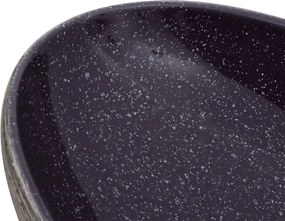 vidaXL Νιπτήρας Οβάλ Μοβ και Γκρι 59 x 40 x 14 εκ. Κεραμικός