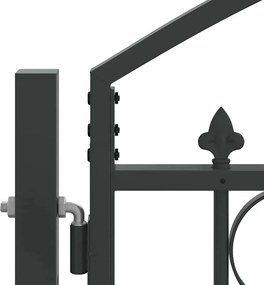vidaXL Πύλη Φράχτη ASSEN 401 x 175,5 εκ. Ατσάλι Γκρι Κλειδώσιμο