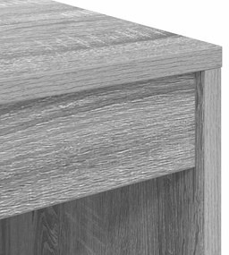 vidaXL Γραφείο Γκρι sonoma 60 x 50 x 76 εκ. Επεξεργασμένο ξύλο