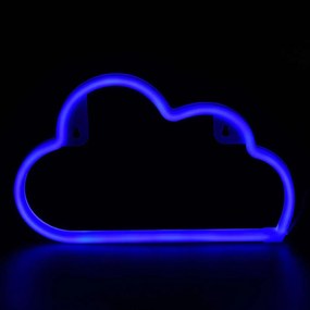 Φωτιστικό Επιτραπέζιο Με Μπαταρία Σύννεφο 48 Neon F04006316 Led Usb 29,5X2X18,5cm Blue Aca