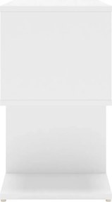vidaXL Κομοδίνο Λευκό 50 x 30 x 51,5 εκ. από Επεξ. Ξύλο