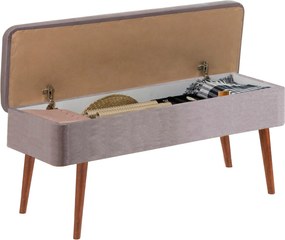 Ταμπουρέ Καρυδιά / Γκρι VINA 90x40x46