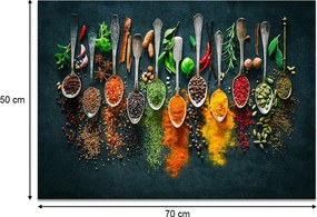 Πίνακας σε καμβά "Spices" Megapap ψηφιακής εκτύπωσης 70x50x3εκ.