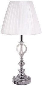 Πορτατίφ H50cm Χρωμέ Κορμός Λευκό Αμπαζούρ Etoile MB-913
