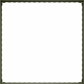 vidaXL Περίγραμμα γκαζόν 4 τμχ. 100 x 100 x 35 cm Ατσάλι Λαδί