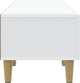 vidaXL Ντουλάπι TV Λευκό 147 x 34,5 x 30 εκ Επεξεργασμένο Ξύλο