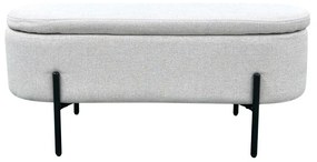 Liberta OVAL ΣΚΑΜΠΟ ΜΕ ΑΠΟΘ/ΚΟ ΧΩΡΟ ΛΕΥΚΟ 95x36xH43cm 95x36xH43cm 16-0805