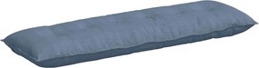 vidaXL Μαξιλάρι Πλάτης Μπλε 160 x 50 cm Υφασμάτινο Κορντουρά