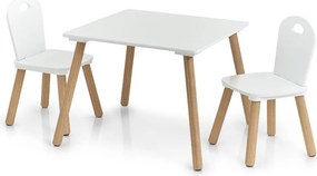 Παιδικό Τραπεζάκι + Καρέκλες (Σετ 3τμχ) Z-L Scandi White 13501