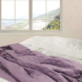 ΚΟΥΒΕΡΛΙ Cottage Simplicity ΜΩΒ MICROFIBER 220x240cm - San Lorentzo