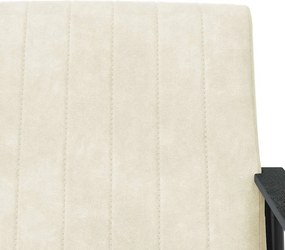 vidaXL Πολυθρόνα Κρεμ 59 x 75 x 78 εκ Βελούδο