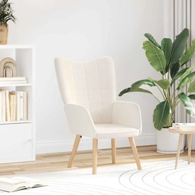 vidaXL Πολυθρόνα Κρεμ 62 x 67 x 95,5 εκ Υφάσματος Sherpa