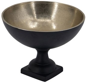 Μπωλ Διακοσμητικό Zyra 49899 25x25x19cm Black-Gold Artekko Μέταλλο